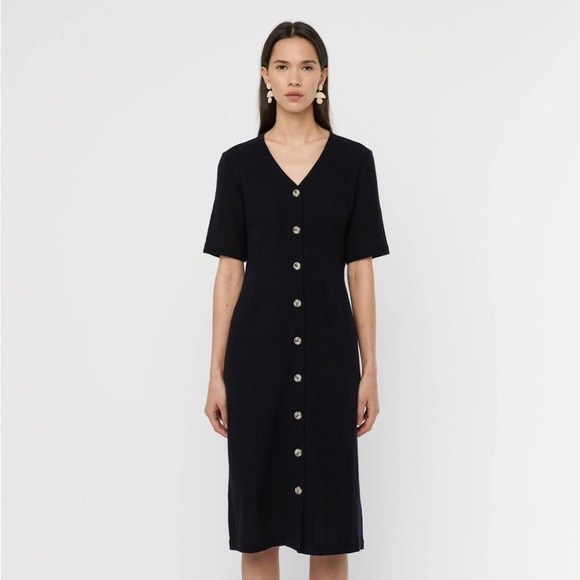 OAK & FORT 100% Cotton button dress - Picture 2 of 8
